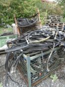 *Assorted Stillages Containing Hydraulic Hoses, Ro