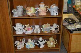 Thirteen Novelty Teapots