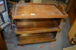 Three Tier Vintage Wooden Trolley