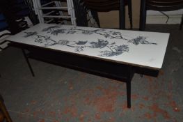 Contemporary Metal Framed Coffee Table