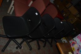 *Five Plastic Office Chairs