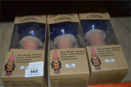 Three Magic Gnome Plant Feeders