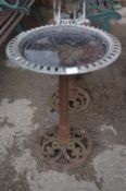 Reproduction Cast Iron Birdbath
