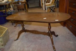 Reproduction Mahogany Twin Pedestal Side Table