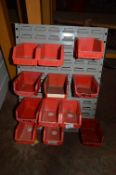 *Nine Plastic Storage Tray on Rack