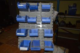 *Nine Plastic Storage Tray on Rack