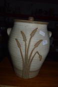 Large Earthenware Lidded Pot