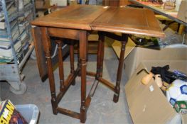 Small Oak Drop Leaf Table