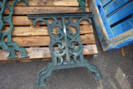 Pair of Cast Iron Table Legs
