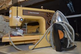 Frister Rossmann 66 Sewing Machine and an Iron