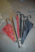 Bundle of Umbrellas and Walking Sticks