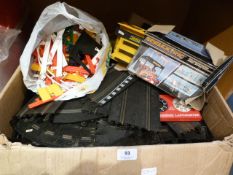 Box of Scalectrix and Accessories