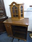 Dark Oak Unit and a Oak Display Unit with Glazed D