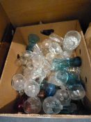 Box Containing Assorted Glassware
