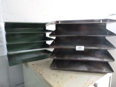 Two Metal Filing TRays