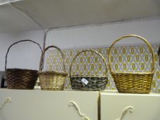 Four Wicker Baskets