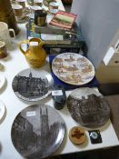 Assorted Hull Memorabilia Including Decorative Pla