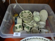 Box Containing Assorted Dinner and Tea Ware Includ