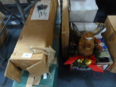 Assorted Christmas Decorations and Trees