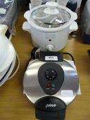 Small Slow Cooker and a Waffle Maker