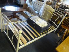 White Metal Single Bed