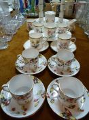 Floral Dressing Table Set and a Part Royal Doulton