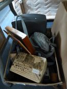 Box Containing Pottery, Jewellery Box, etc.