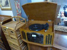 Media Player with CD Player and Record Deck