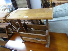 Light Oak Magazine Rack