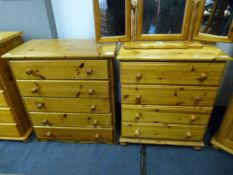 Two Pine Chests of Drawers