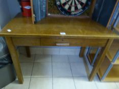 Light Oak Desk with Drawer