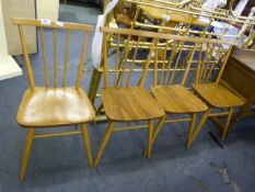 Four Ercol Style Dining Chairs