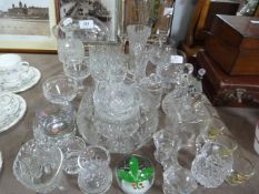 Assorted Cut Glassware
