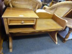 Light Oak Telephone Table