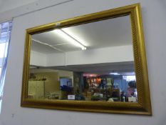 Gilt Framed Rectangular Mirror