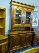 Walnut Dresser with Shelf Unit