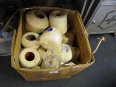 Box of White and Cream Wool