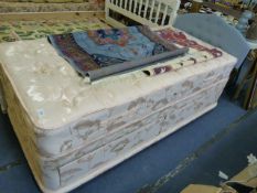 Single Bed with Mattress, Headboard and Two Drawer