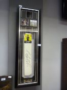 Framed Cricket Bat with Courtney Walsh Signature