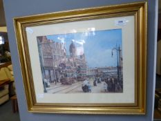 Gilt FRamed Adrian Thompson Print - Hustle and Bus