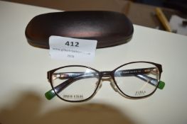 *Furla Vu Brown Metal Reading Glasses