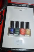 *Max Factor Glossfinity Nail Polish 4pk