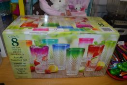 *Acrylic Tumblers 8 Piece Set