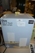 *Ovo Chrome Table Lamps 2pk