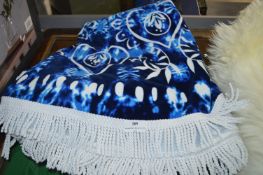 *Blue & White Beach Blanket