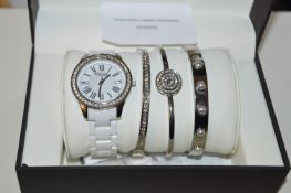 *Anne Klein Ladies Wristwatch Bangle Set