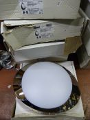 Six Travelodge OVO Halo Chrome/Opal/Red Lamps