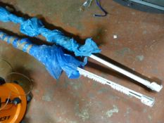 Two Metal Curtain Rails