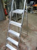 Four Tread Aluminium Steps