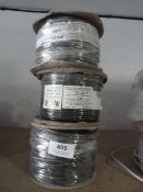 *Three 100m Spool of 2.5mm Black Wire